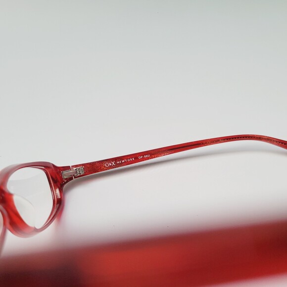 O&X New York OP-86U 50-16 137 Red oval glasses eyewear Col. 02 full frame N23 - Picture 12 of 13